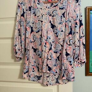 Women's Lilly Pulitzer Top - Pink and Blue